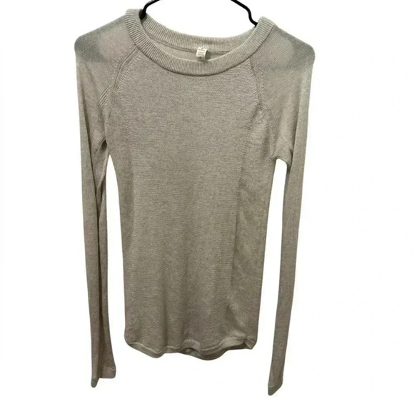 Lululemon Sit In Lotus Heathered Light Ivory Size 2 - Picture 1 of 6